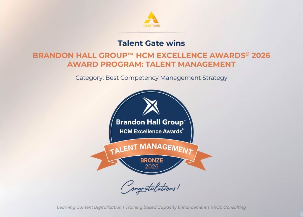 Talent Gate Wins Bronze at the Brandon Hall Group™ HCM Excellence Awards® 2026 for Its Competency Framework Strategy for PVcomBank