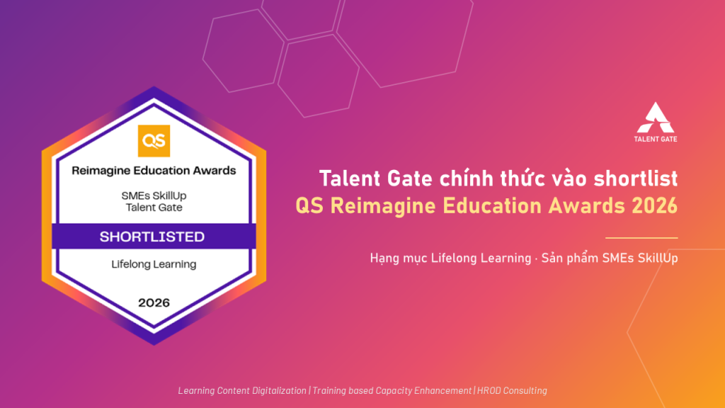 Talent Gate chính thức lọt vào Shortlist QS Reimagine Education Awards 2026
